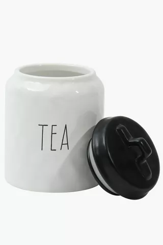 Dimple Ceramic Tea Canister