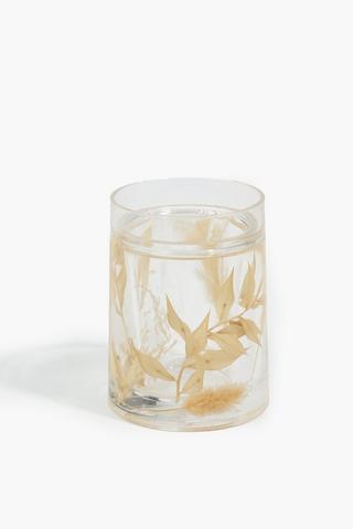 Pressed Flower Bath Tumbler