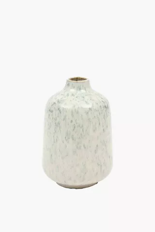 Speckled Reactive Vase, 9x18cm