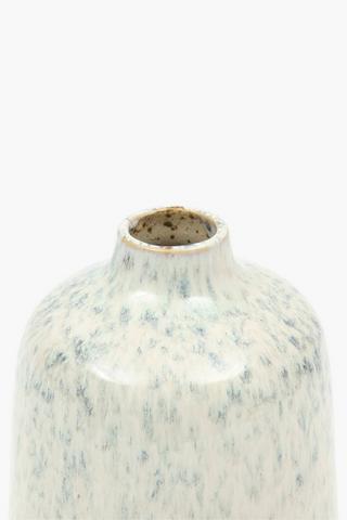 Speckled Reactive Vase, 9x18cm