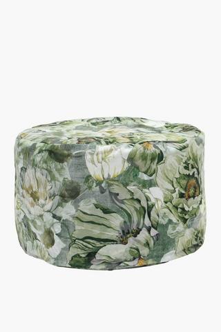 Printed Pumela Floral Pouffe, 50cm
