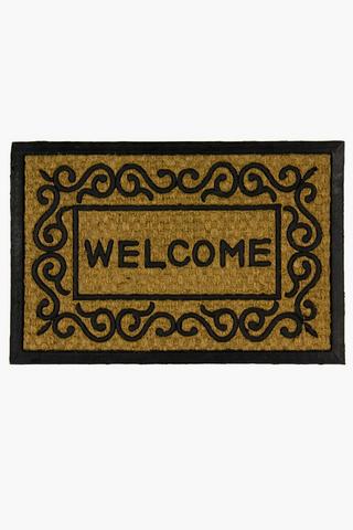 Coir Printed Welcome Door Mat, 40x60cm