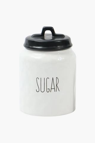 Dimple Ceramic Sugar Canister