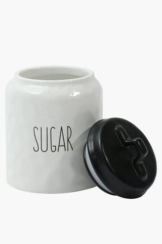 Dimple Ceramic Sugar Canister