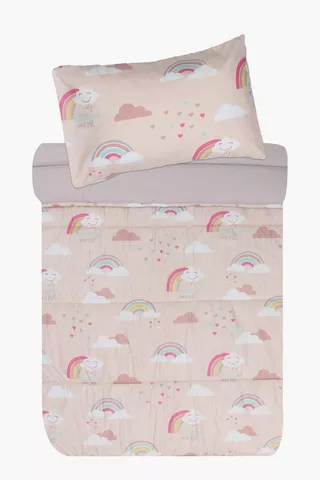 Soft Touch Rainbow Reversible Comforter Set