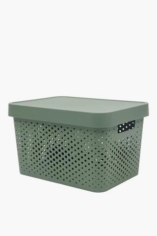 18l Dotted Storage Basket