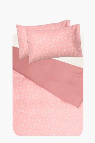 Soft Touch Daisy Blossom Reversible Duvet Cover Set