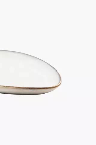 Tri Glaze Stoneware Side Plate
