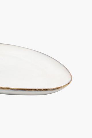 Tri Glaze Stoneware Dinner Plate

