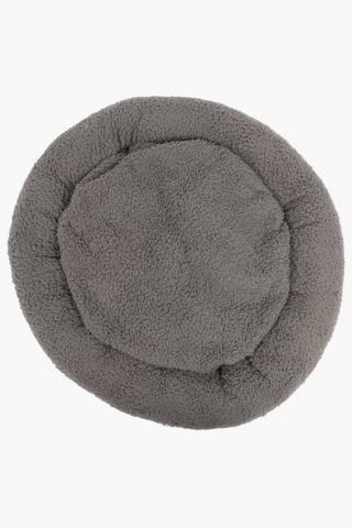 Sherpa Round Pet Bed, 70cm
