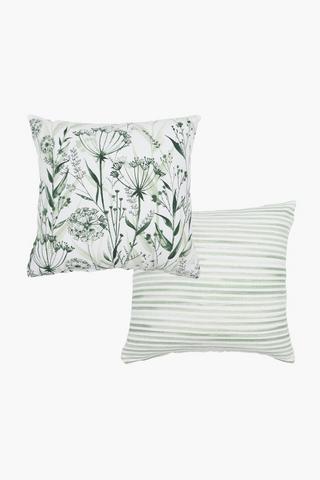 2 Pack Jadette Scatter Cushion Covers, 45x45cm