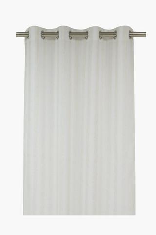Slub Linen Look Textured Eyelet Curtain, 140x225cm