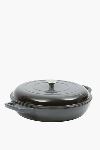 Cast Iron Flat Pot
