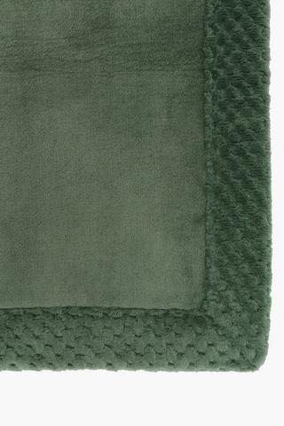 Memory Foam Waffle Border Bath Mat Small