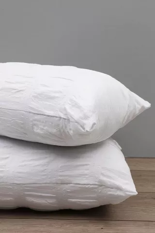 2 Pack Seersucker Standard Pillow