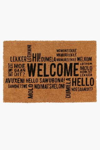 Coir Welcome Door Mat, 40x60cm