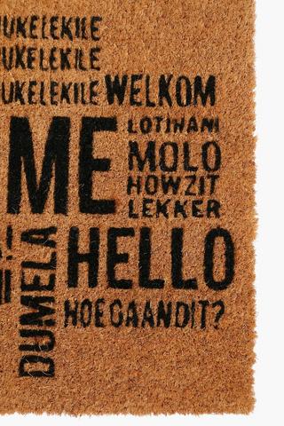 Coir Welcome Door Mat, 40x60cm