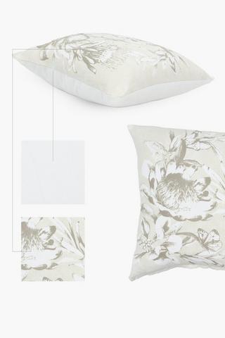 2 Pack Protea Scatter Cushion Covers, 45x45cm