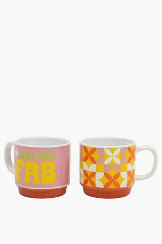 Colab Xia Carstens 2 Pack Mugs