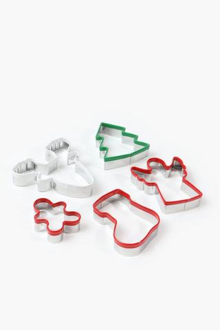 5 Piece Festive Cookie Cutter Set


