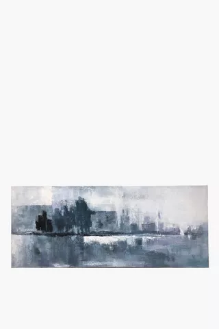 Lake Side Abstract Canvas, 70x170cm