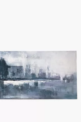 Lake Side Abstract Canvas, 70x170cm