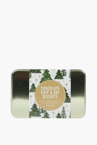 Festive Chocolate Chip And Oat Biscuits, 250g
