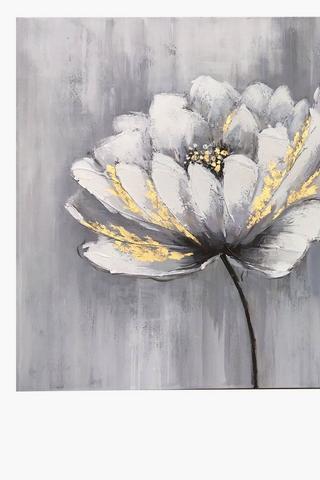Golden Peony Canvas, 90x120cm