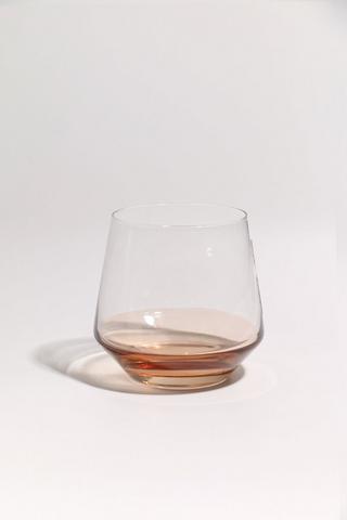 Two Tone Stemless Wine Glass