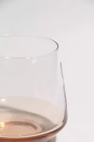 Two Tone Stemless Wine Glass