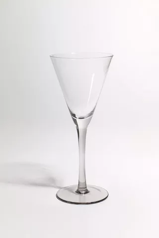 Smokey V Shaped Cocktail Glass, Short