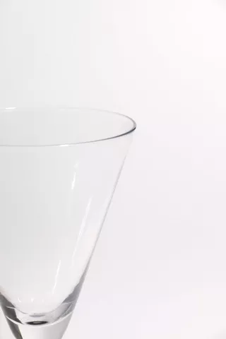 Smokey V Shaped Cocktail Glass, Short
