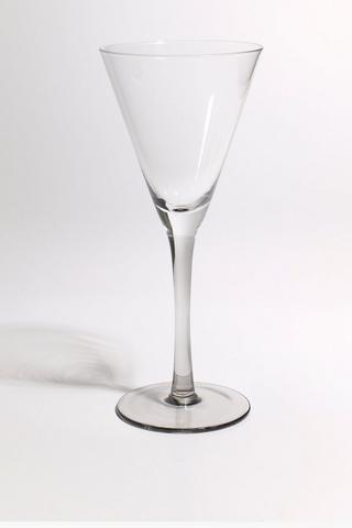 Smokey V Shaped Cocktail Glass, Tall