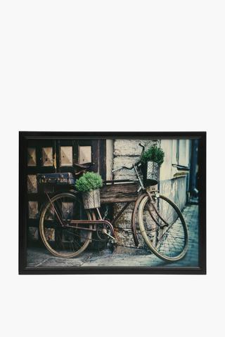 Framed Vintage Bicycle, 30x40cm