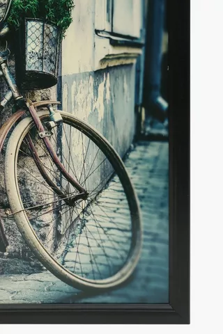 Framed Vintage Bicycle, 30x40cm