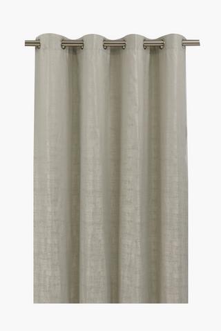 Jacquard Lola Eyelet Curtain, 140x225cm