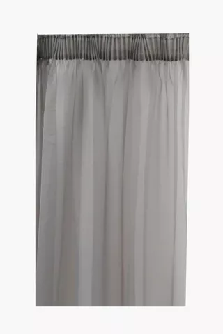 Sheer Voile Taped Curtain, 290x250cm