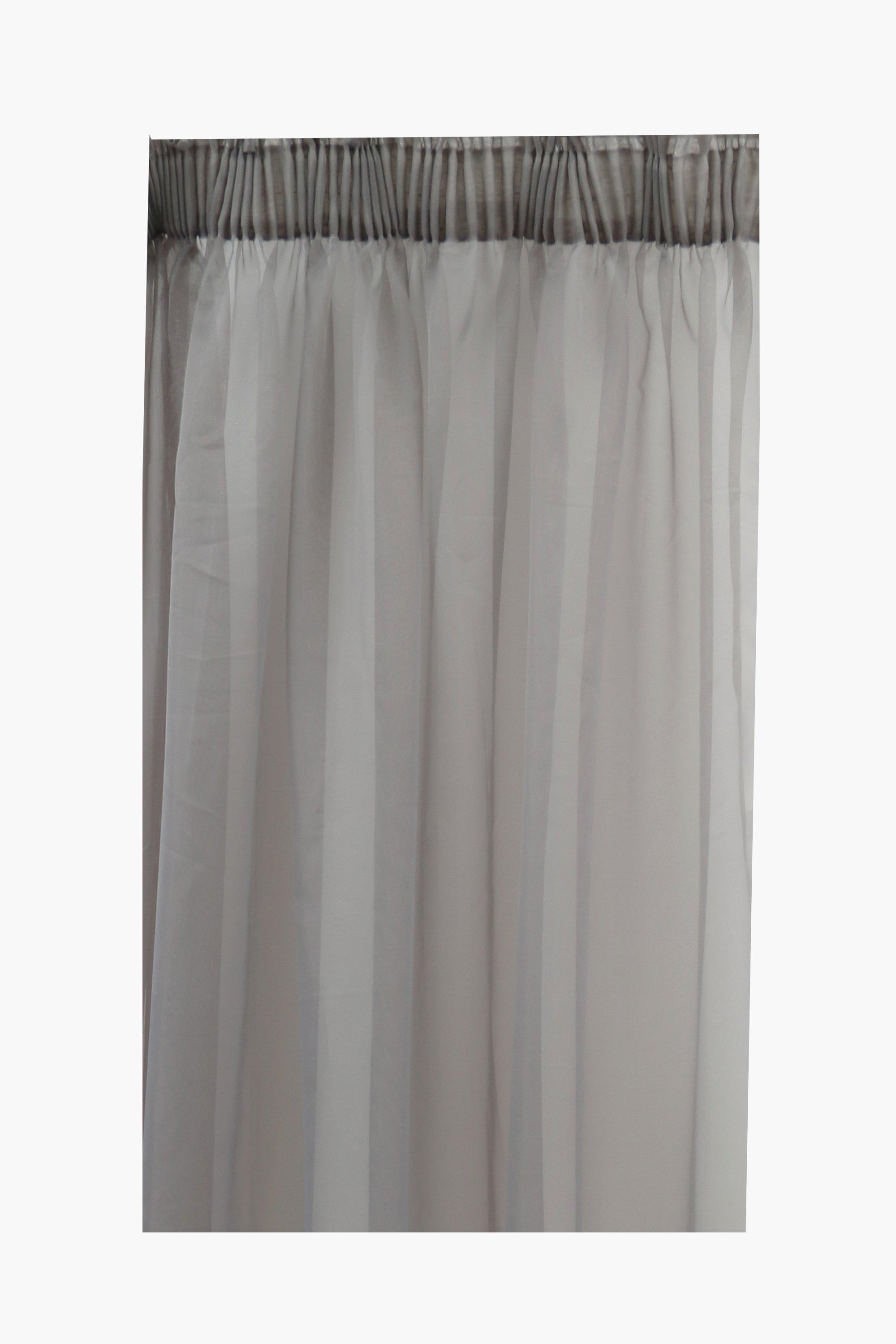 Sheer Voile Taped Curtain 490x218cm 7972