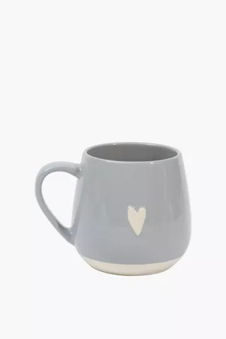 Heart Stoneware Mug