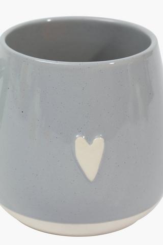 Heart Stoneware Mug