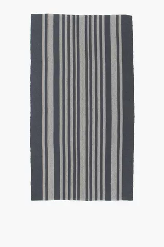 Trinidad Jacquard Stripe Rug, 70x140cm