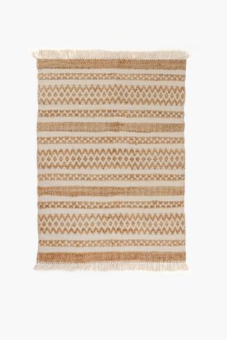Kota Jute Cotton Rustic Rug, 120x170cm