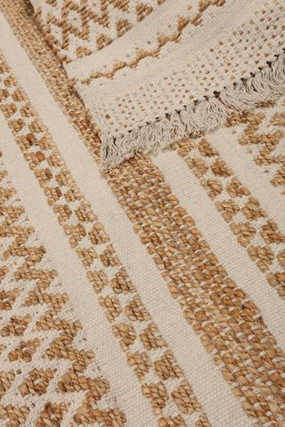 Kota Jute Cotton Rustic Rug, 120x170cm