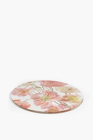 2 Pack Floral Cork Placemats