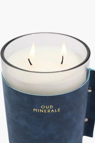 Leather Oud Minerale Candle, 490g