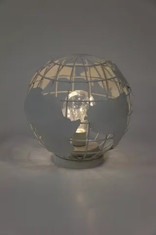 Metal Globe Light, Battery Operated