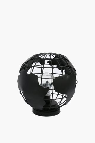 Metal Globe Light, Battery Operated