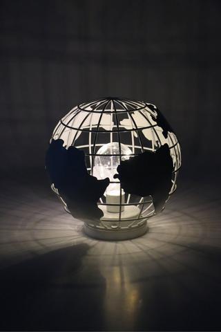Metal Globe Light, Battery Operated