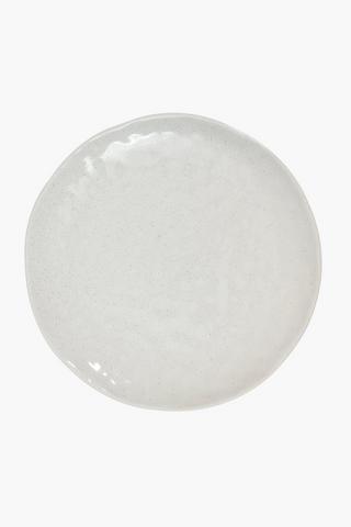 Distressed Stoneware Dinner Plate