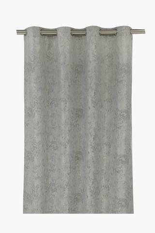 Jacquard Cationic Damask Eyelet Curtain, 140x225cm